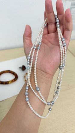 Natural Freshwater Pearl Long Necklace