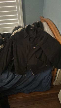 Dickies Black Zip-Up Work Jacket