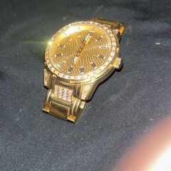 Gold Guess Watch For Men