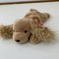 1997 Ty Original Beanie Babies SPUNKY The Cocker Spaniel Puppy Dog w/Tags (8")