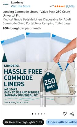 Lunderg Commode Liners