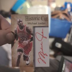 Michael Jordan Auto Reprint Card