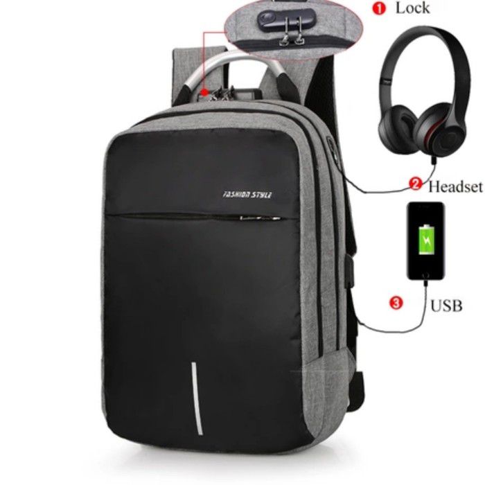 Wholesale Anti -theft laptop backpack( Mixed colors,blue, gray,black)