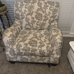 Grey And White Chair