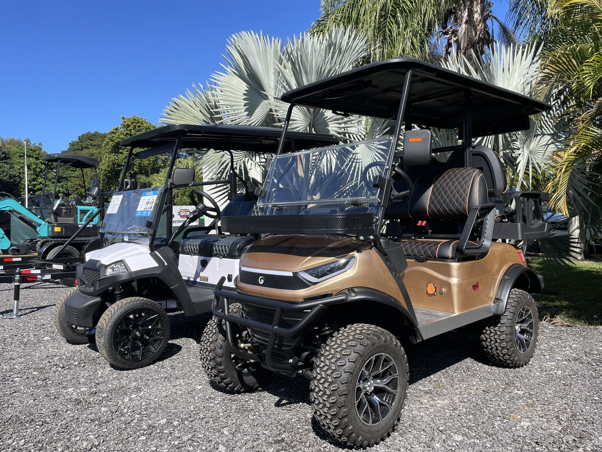 Brand New Gold 2024 Lithium Battery Golf Cart 