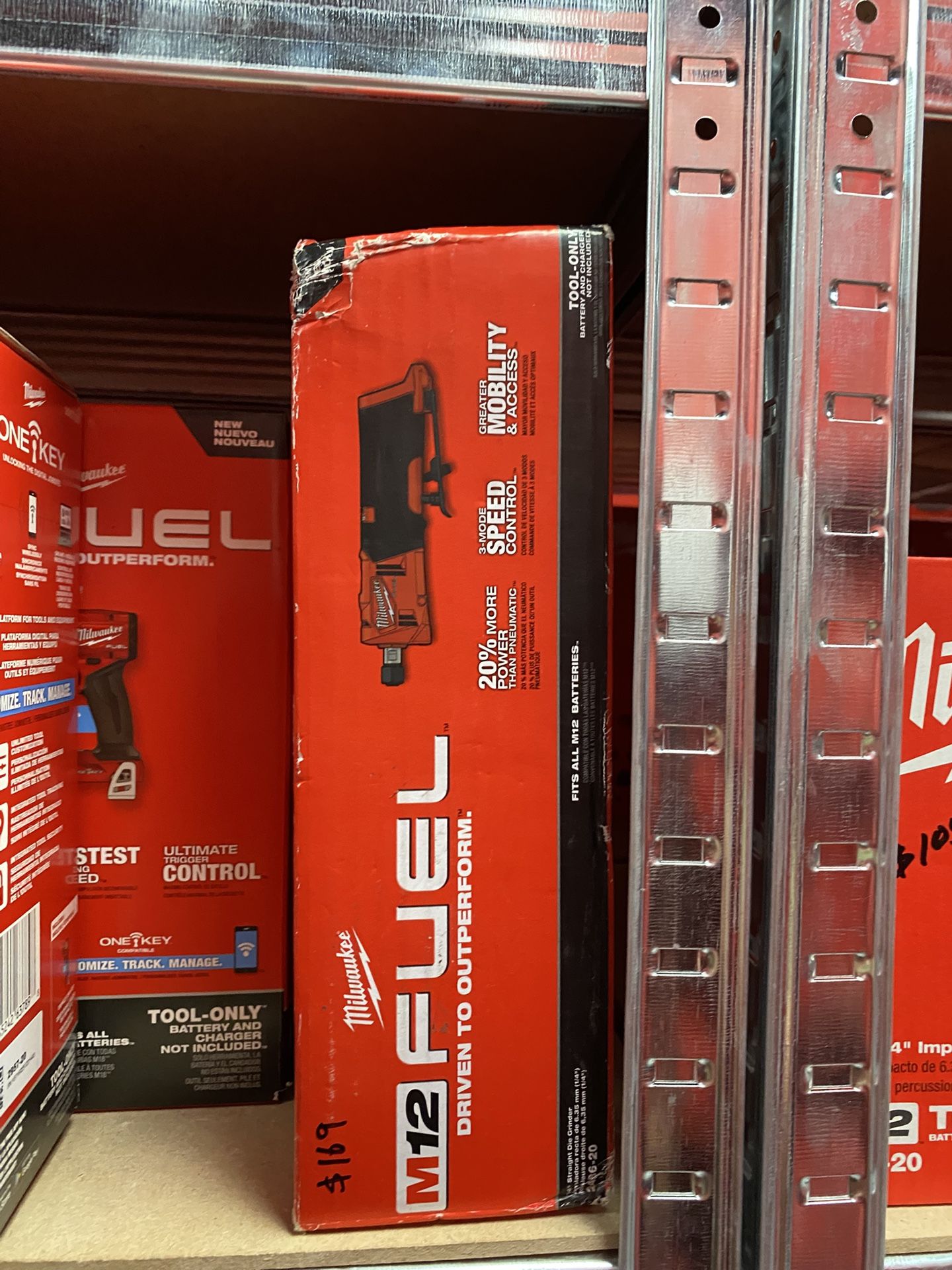 Milwaukee M12 FUEL 12V Lithium-Ion Brushless Cordless 1/4 in. Straight Die Grinder (Tool-Only)