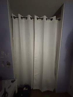 White Blackout Curtains