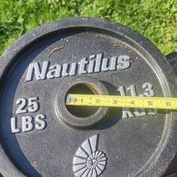 Qty Two 25 pound 2" plates