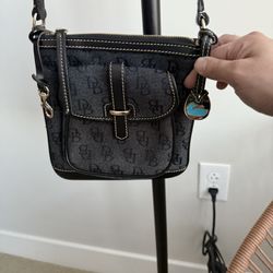 Dooney & Bourke Shoulder pocketbook with key chain - 7.5 by 8 inches