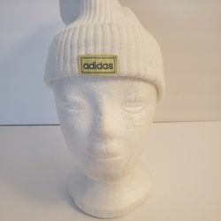 Adidas White Hat Beanie Hat For Sale NEW 