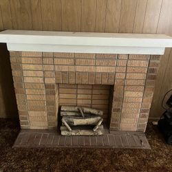 Fireplace With Light Up Logs
