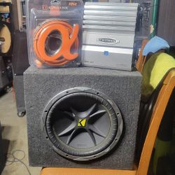 12inch Kicker Comp And Amplifier And Kit 