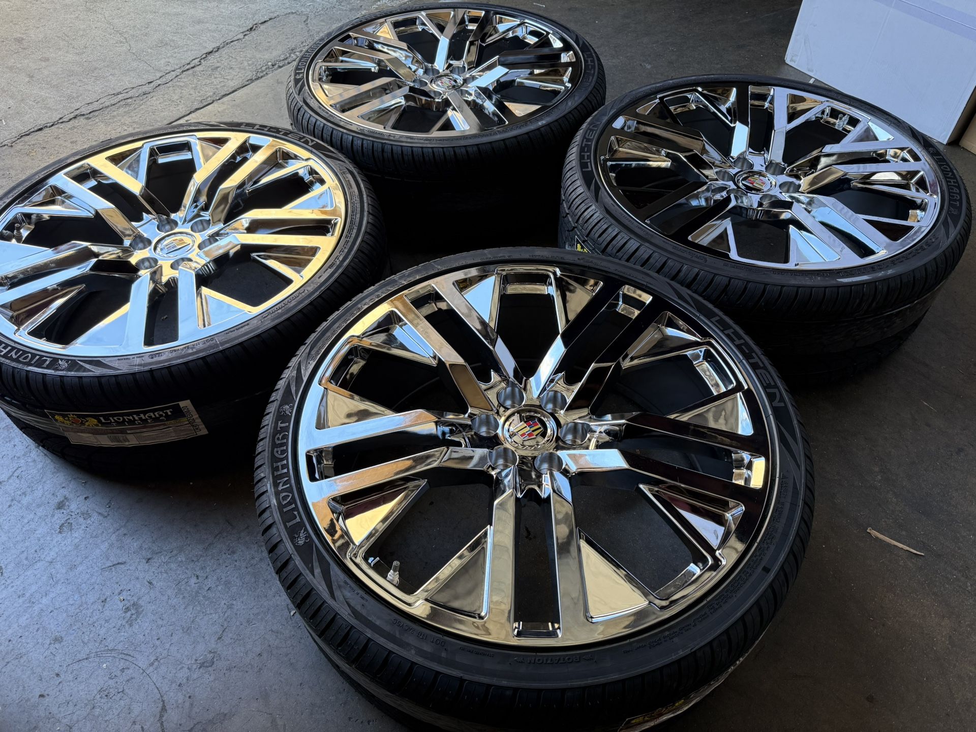26” Next Gen Chrome Wheels Tires Escalade Tahoe Yukon Tahoe Rims New