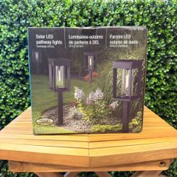 Solar led pathway lights pack of 4