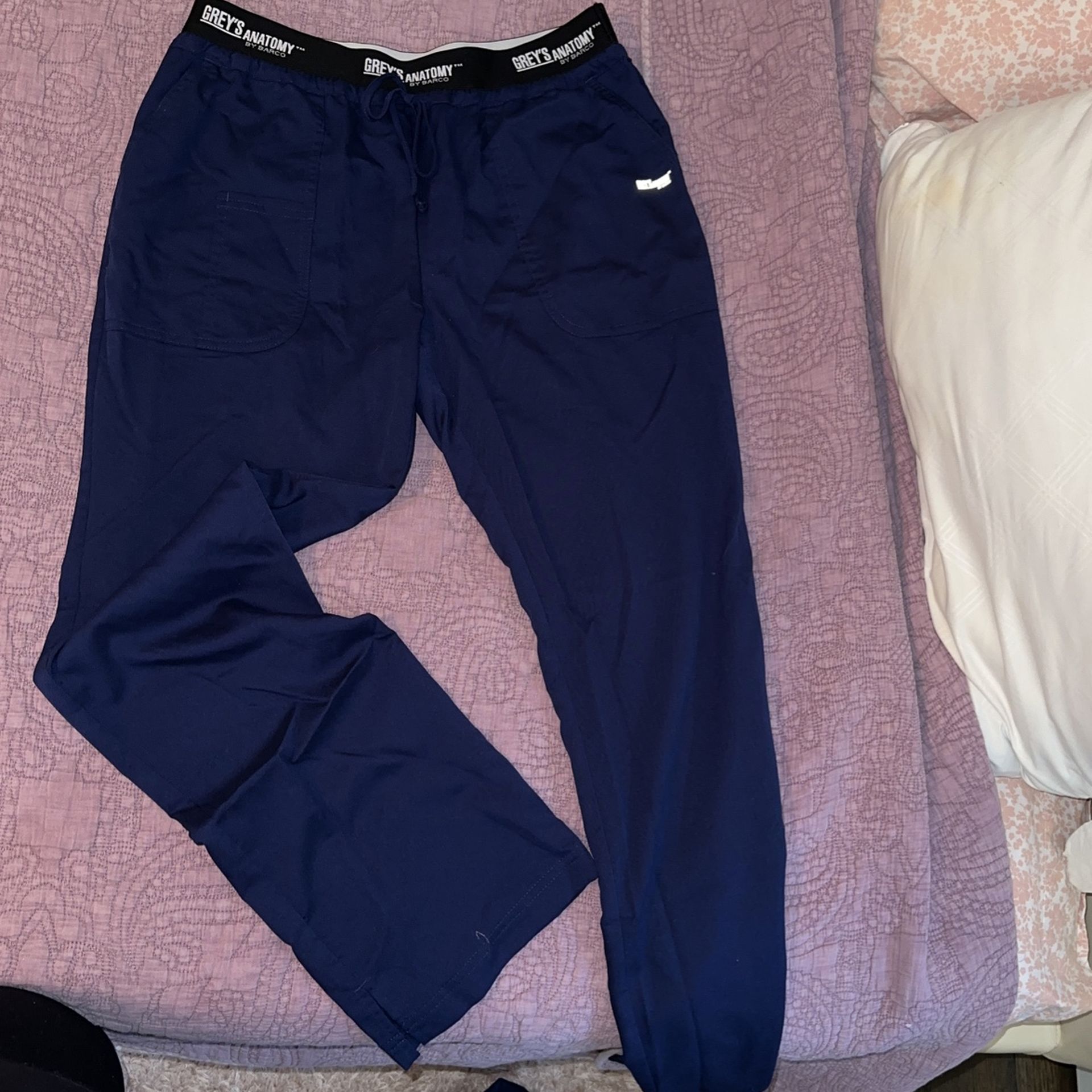 Greys Anatomy by Barco Navy Blue Straight Leg Scrub Pant