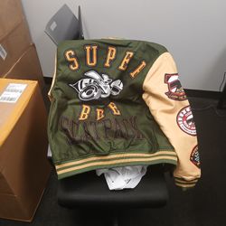 Boma  Jacket  Green Varsity 💚 