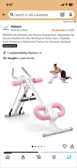 Pink workout machine