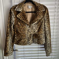Vintage Newport News leopard print jacket