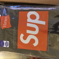 Supreme T Shirts Black 3 Pieces