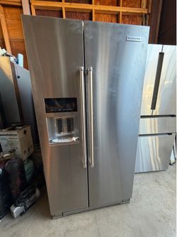 KitchenAid side by side fridge
