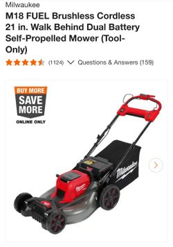 Milwaukee M18 Fuel law mower new