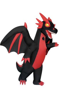 Giant Inflatable Dragon Costume Blow-up Costume for Halloween Costume/Birthday Party (Dragon)