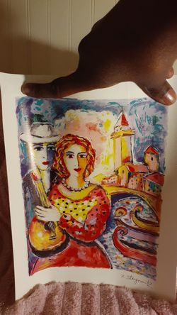 Zamy Steynovitz Eastern European Belgium, Expressionism 9"×11" Seriolithograph