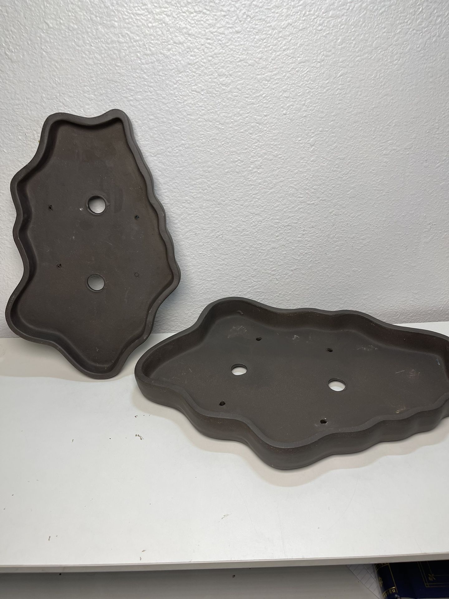 Large Ceramic Bonsai Pots-Shallow Bonsai Planters (Large $65,Medium $45 )