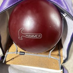 Bowling Hammer Ball With Brunswick Bag 