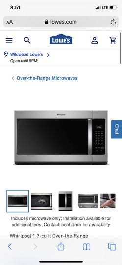 Brand new whirlpool microwave