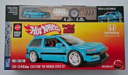 Hot Wheels Brick Shop Custom '90 Honda Civic EF The Hot Ones Mattel Speed Series