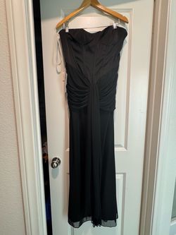 Black Strapless Formal Gown