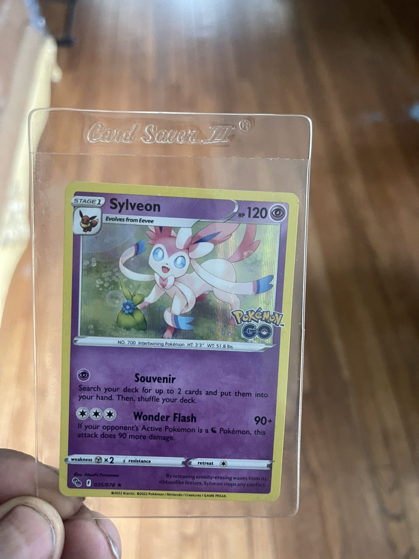Pokémon reflector card