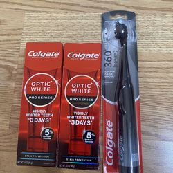 2 Colgate Toothpastes with Battery Toothbrush