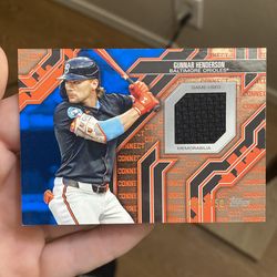 2025 Topps Series 2 Gunnar Henderson City Connect Relic #CC2-GH /150