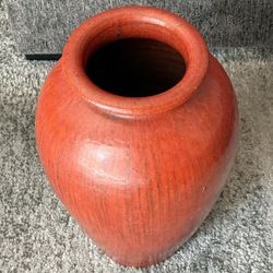 Mid/Late Century Medium Hand-Glazed Ceramic Pot