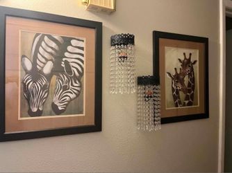 Set of 4 wall decorations