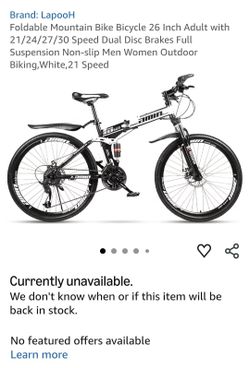 Foldable Mountain bike.