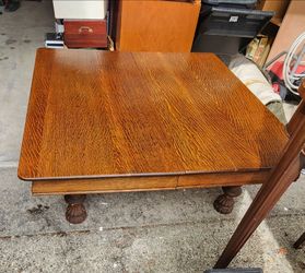 Solid oak coffee table