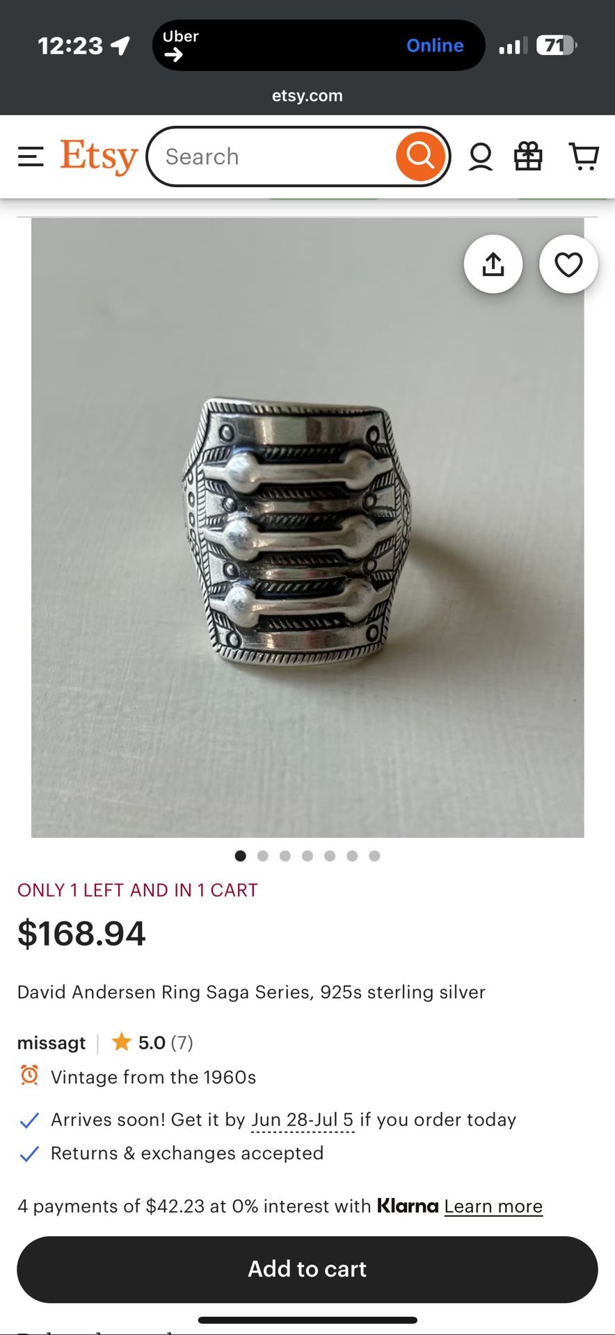 David Anderson Saga Ring 