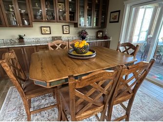 Sedona Solid Wood Dining Table with 6 Chairs
