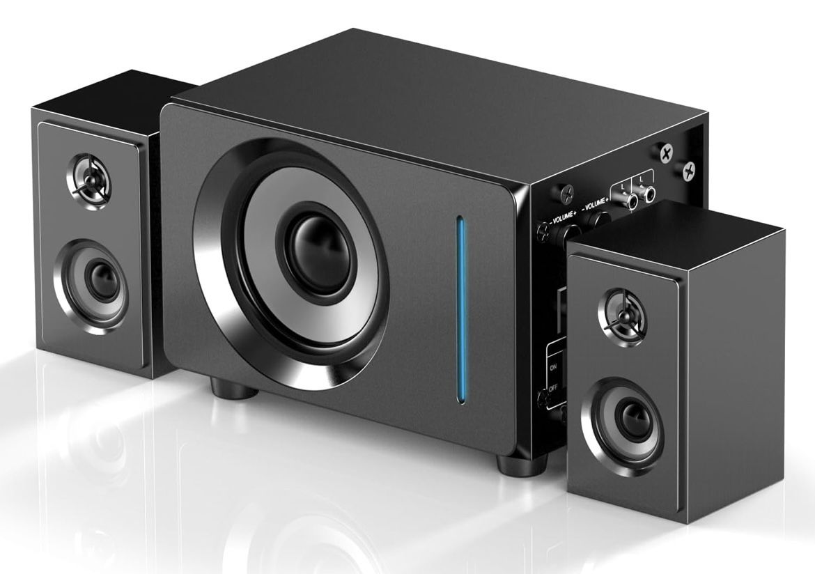 Computer Speakers with Subwoofer for Desktop For Sale $29.00 50%+ OFF Retail $59.99 NEW IN BOX