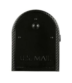Gibraltar Mailboxes Edwards Large, Steel, Post Mount Mailbox, Black