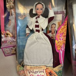 Special Edition Pilgrim Barbie doll from the "American Stories Collection", box damage $15