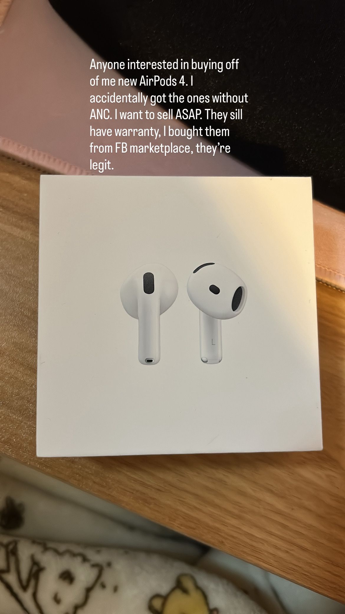 AirPods 4 BRAND NEW, Warranty Still Valid Till 2026