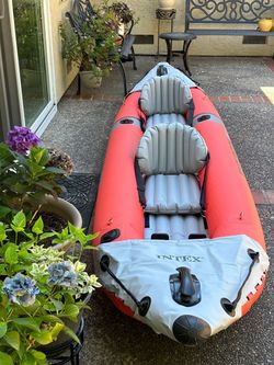 INTEX 68309EP Excursion Pro K2 Inflatable Kayak Set with Electric Wireless Pump