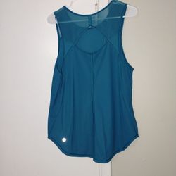 Lululemon Teal Mesh Back Athletic Tank Top size 10