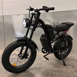 48V/750/1000W Electric E-Bike/Dual Batteries/30mph/30-60 Miles Range 