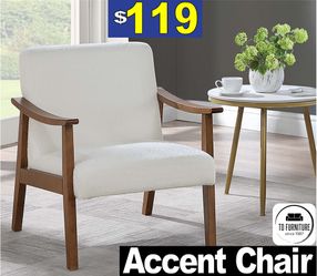 White Chair natural wood color legs