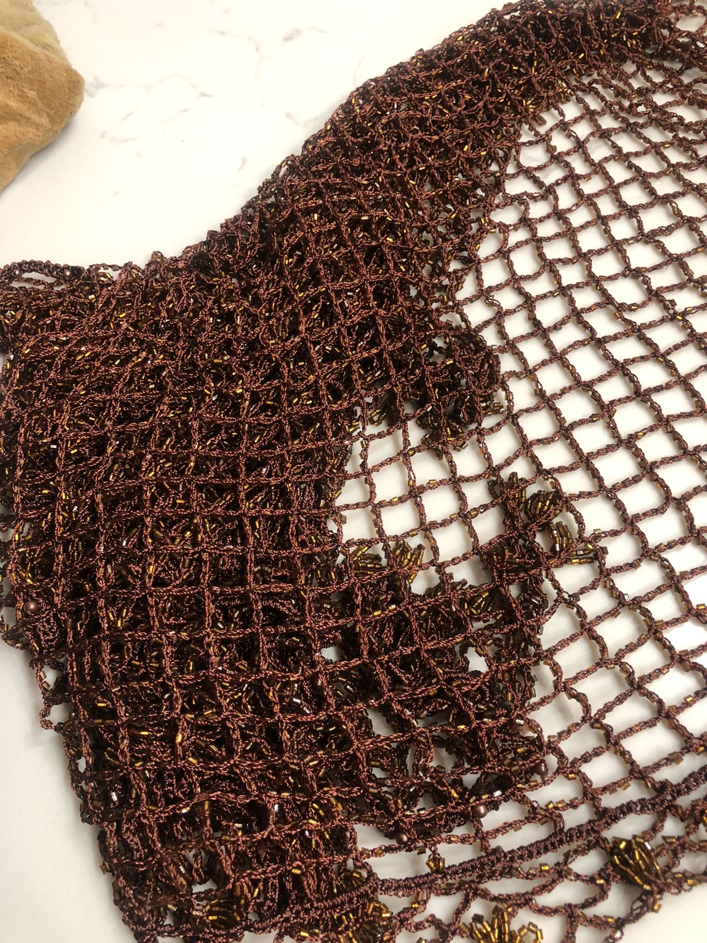 Shawl Made With Beads And Sequins